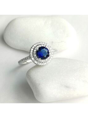 Lab Created Sapphire CZ Ring size 8